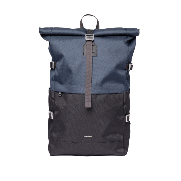 Sandqvist Icon Rolltop BP Large (multi black/navy)