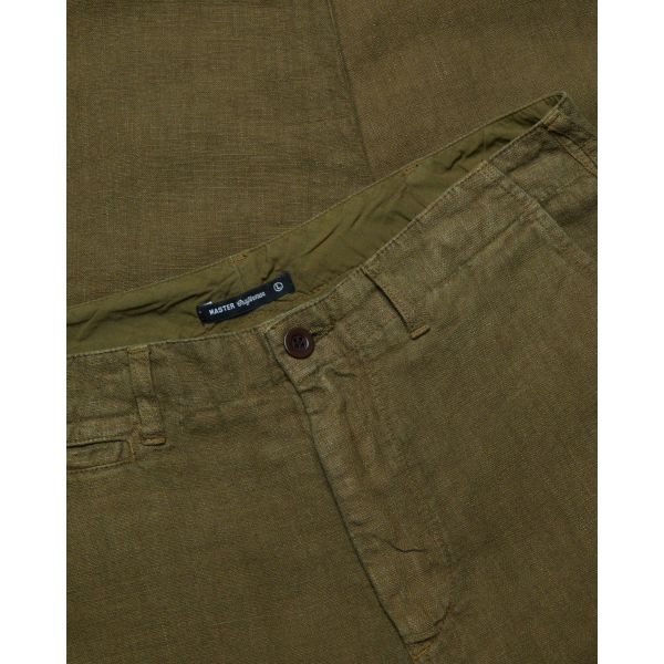 Portuguese Flannel Linen Trousers (olive)