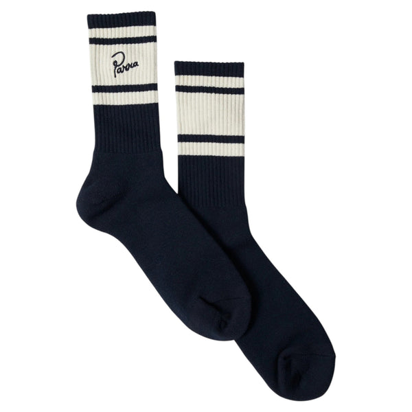 Parra Signature Sripe Socks (navy)