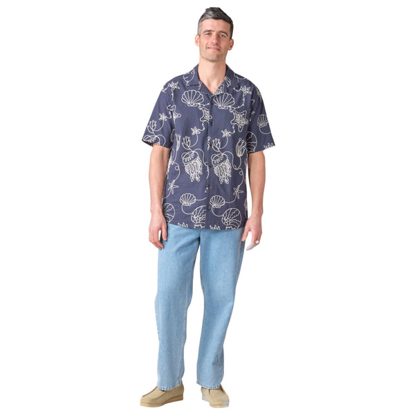 Klitmøller Andy S/S Shirt (navy/white)