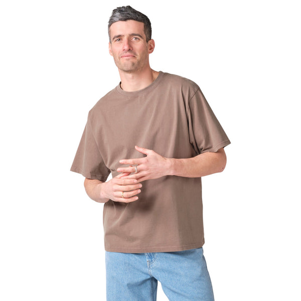 Klitmøller Mens Boxy Fade Out Tee (taupe)