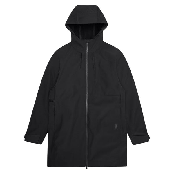 Rains Suva Softgel Long Jacket (black)