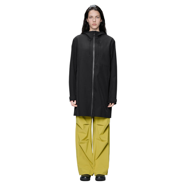 Rains Suva Softgel Long Jacket (black)