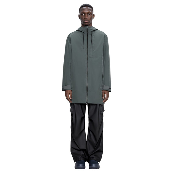 Rains Suva Softgel Long Jacket (dark grey)