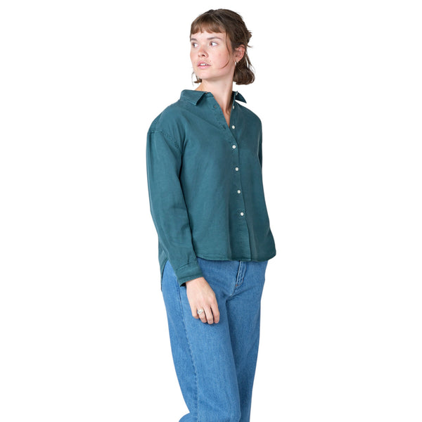 Klitmøller W Ofelia Short Shirt (moss green)