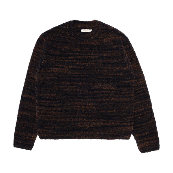 Nudie Gurra Boucle Sweater (navy/orange)