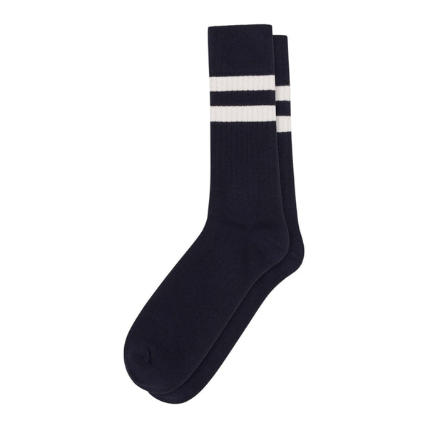 Klitmøller Retro Cotton Sock (navy/cream)