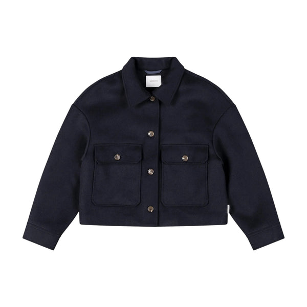 Wemoto W Demi Wool Felt Jacket (navy blue)