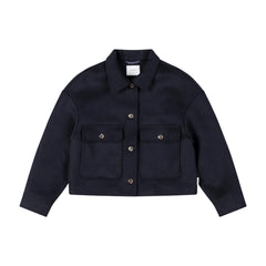 Wemoto W Demi Wool Felt Jacket (navy blue)