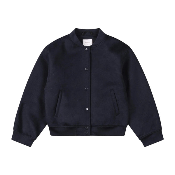 Wemoto W Lilly Wool Felt Jacket (navy blue)