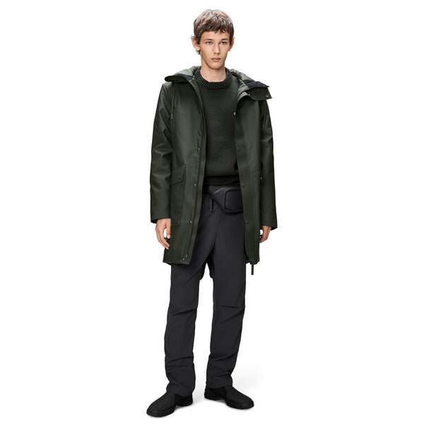 Rains Nome Long Parka (green)