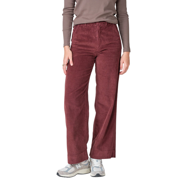 Klitmøller W Lydia Jumbo Cord Pant (burgundy)