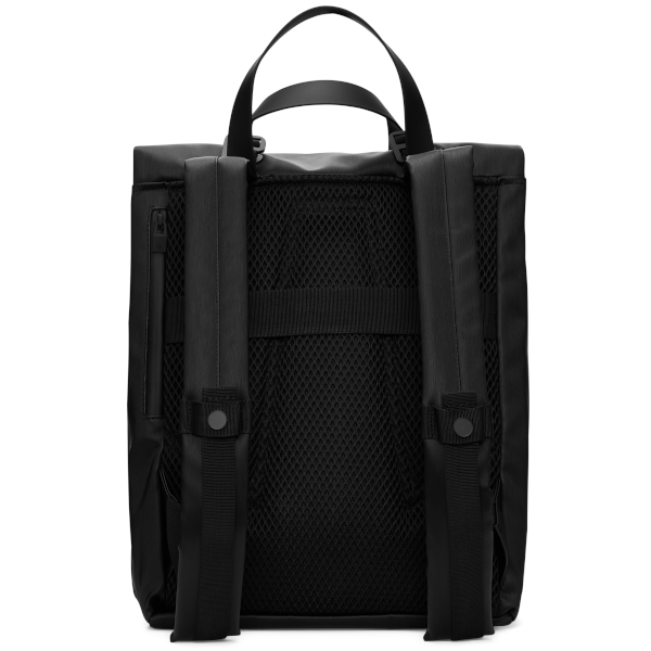 Rains 2 Way Tote Backpack (black grain)