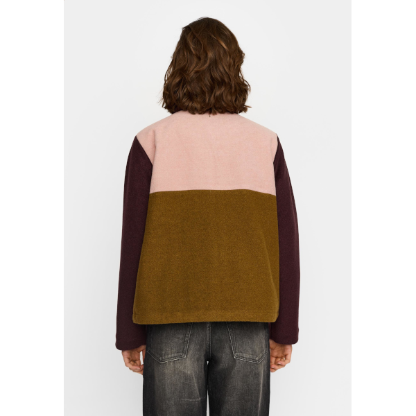 Selfhood 77377 Block Jacket (burgundy)