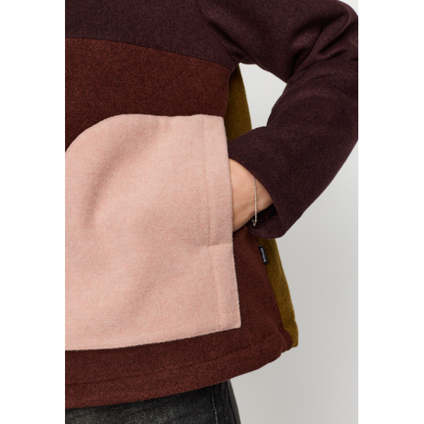 Selfhood 77377 Block Jacket (burgundy)