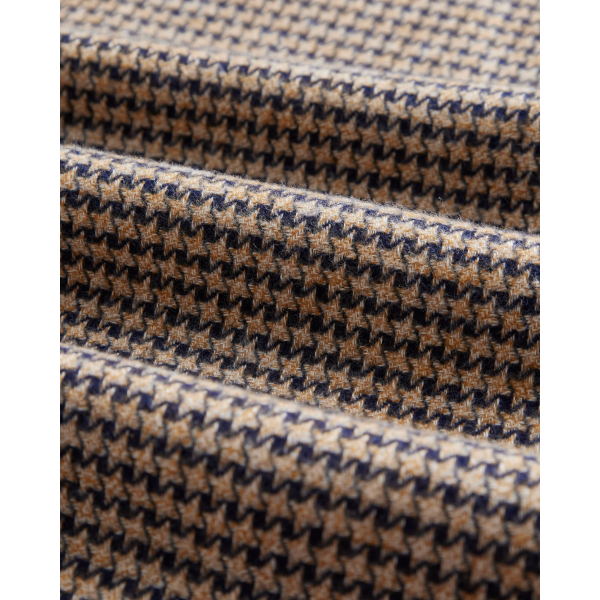 Portuguese Flannel Abstract Pied Poule (navy)
