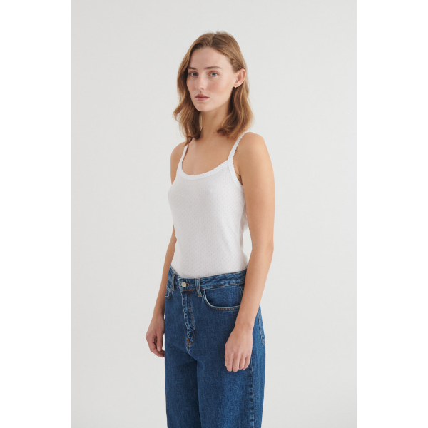 Basic Apparel Arense Strp Top (white)