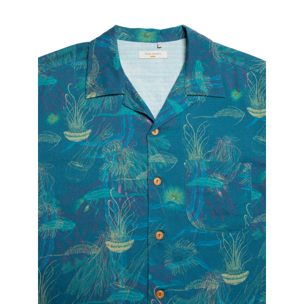 Nudie Arvid Hawaii Shirt (deep sea multi)