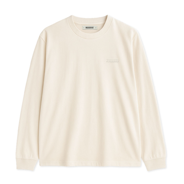 Woodbird Baine LS T-Shirt (off white)