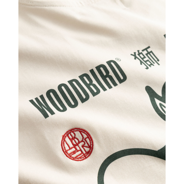 Woodbird Beam Lion T-Shirt (off white)