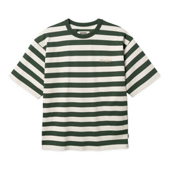 Woodbird Beam Stripe T-Shirt (pine green)