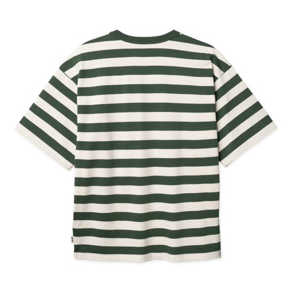 Woodbird Beam Stripe T-Shirt (pine green)