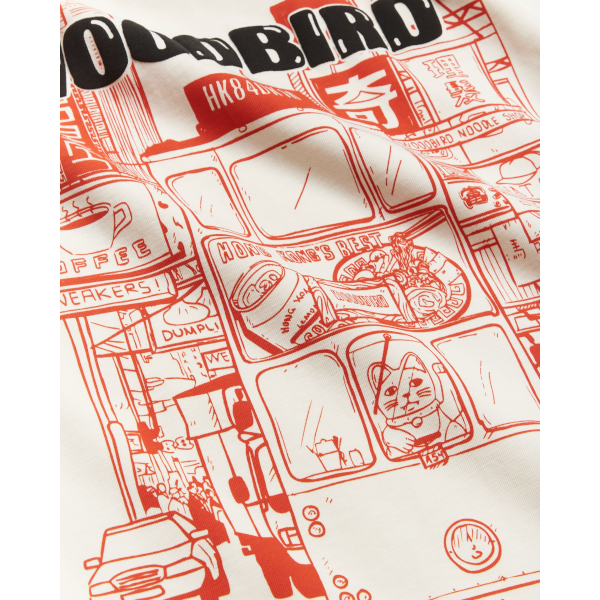 Woodbird Beam Tram T-Shirt (off white)