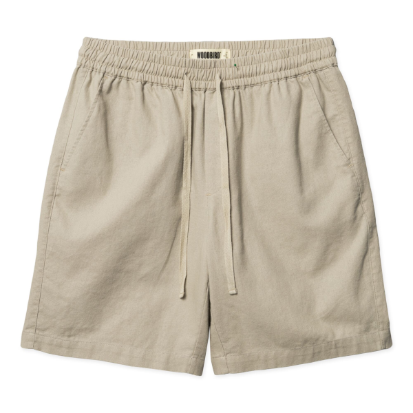 Woodbird Bommy Linen Short (stone)