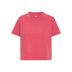 Colorful Standard W Organic Boxy Crop T-Shirt (faded red)