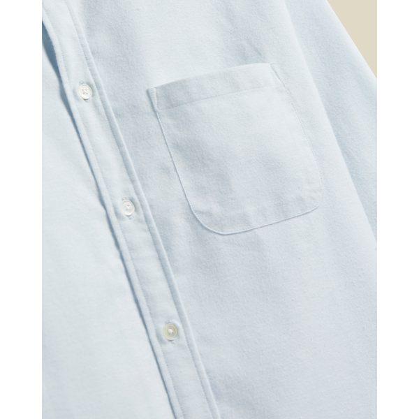 Portuguese Flannel Brushed Oxford LS Shirt (light blue)