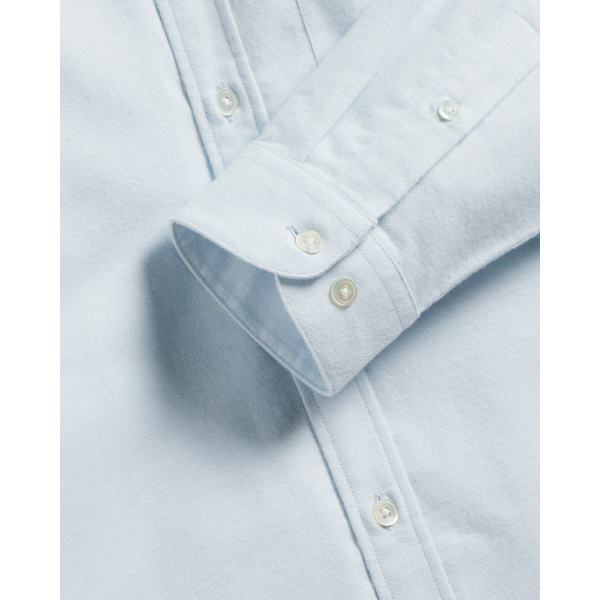 Portuguese Flannel Brushed Oxford LS Shirt (light blue)