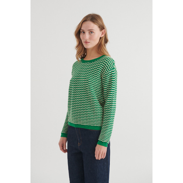 Basic Apparel Cashi Pullover (abundant green/birch)