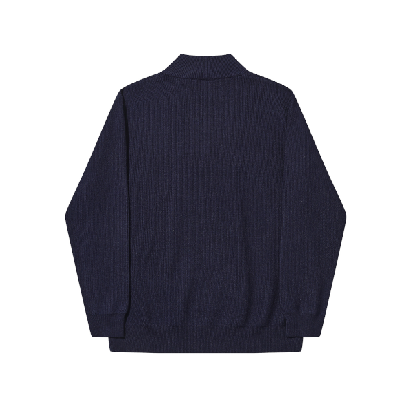 Hélas Classic Quarter-Zip Knit (navy)