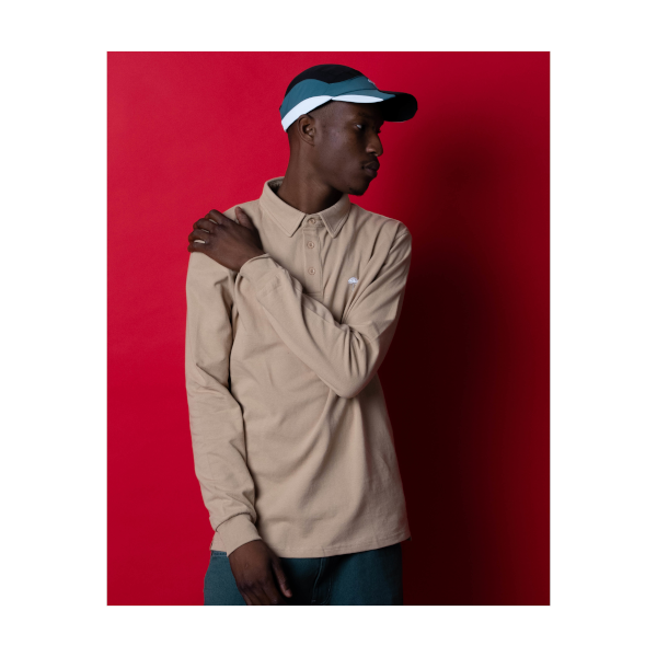 Hélas Classic Pique LS Polo (beige)