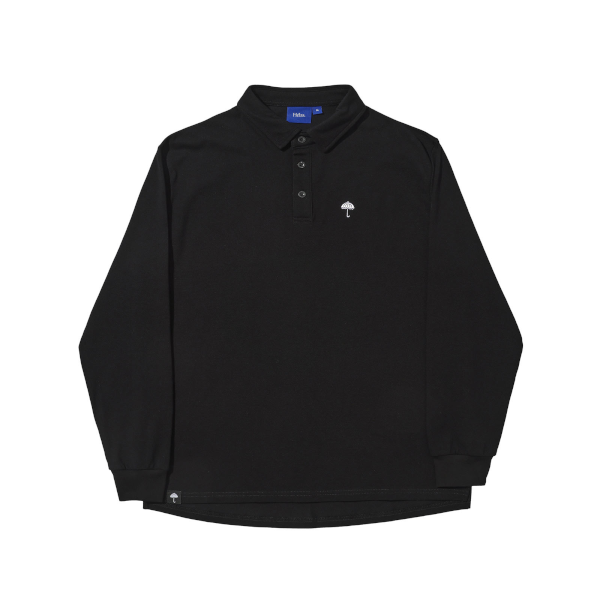 Hélas Classic Pique LS Polo (black)
