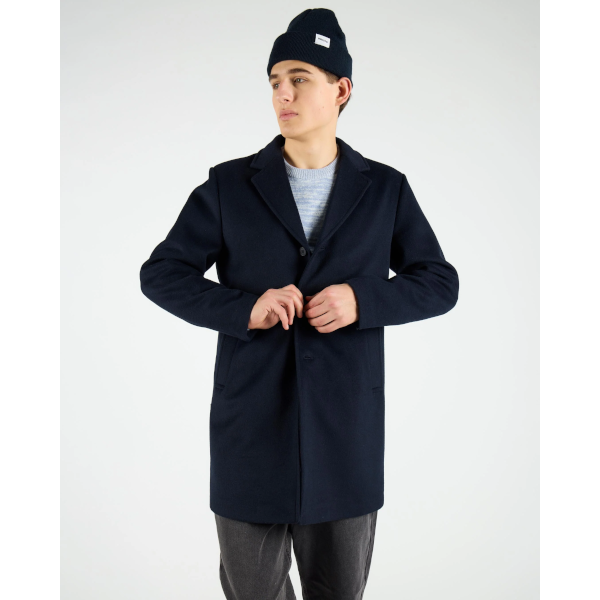 Wemoto Corbyn Wool Felt Coat (navy blue)