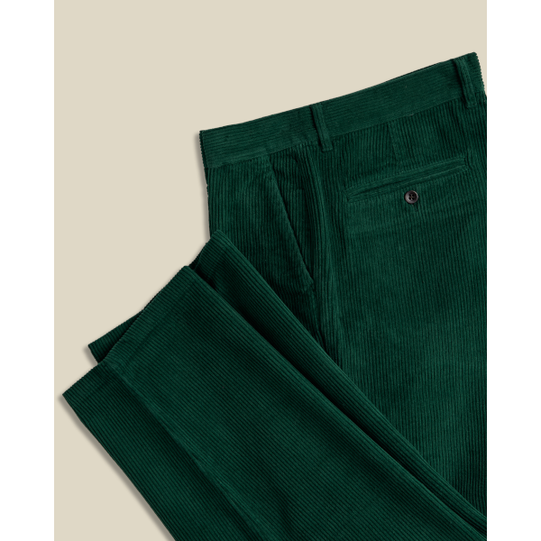 Portuguese Flannel Corduroy Trousers (green)