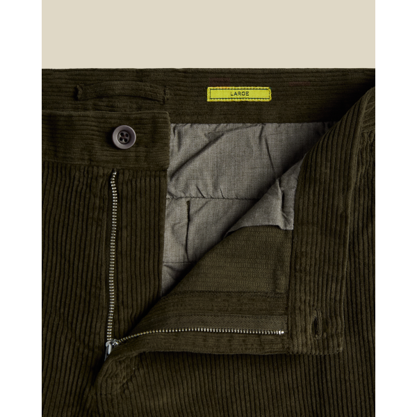 Portuguese Flannel Corduroy Trousers (olive)