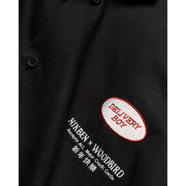 Woodbird Delivery Shirt NIKBEN (black)