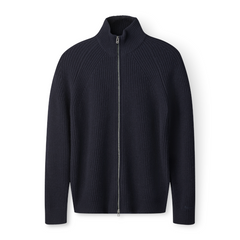 Forét Delta Wool Zip (navy)