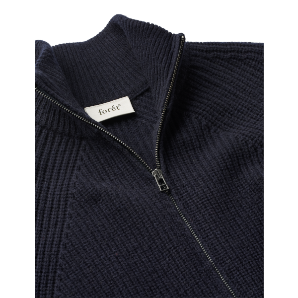 Forét Delta Wool Zip (navy)