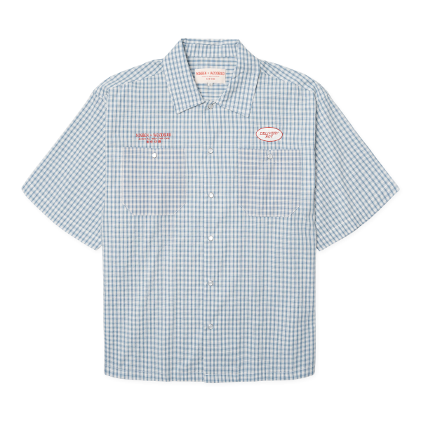 Woodbird Dragon Shirt NIKBEN (blue-white)