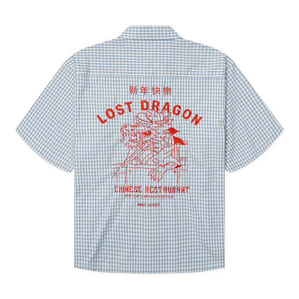 Woodbird Dragon Shirt NIKBEN (blue-white)