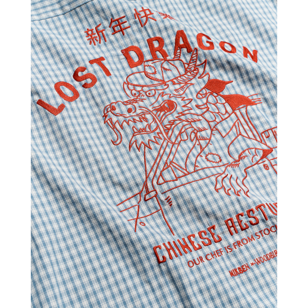 Woodbird Dragon Shirt NIKBEN (blue-white)