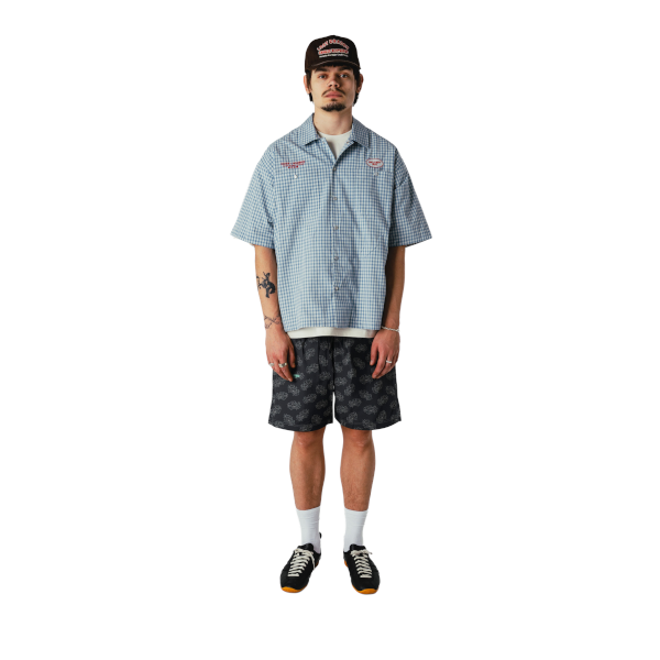Woodbird Dragon Shirt NIKBEN (blue-white)