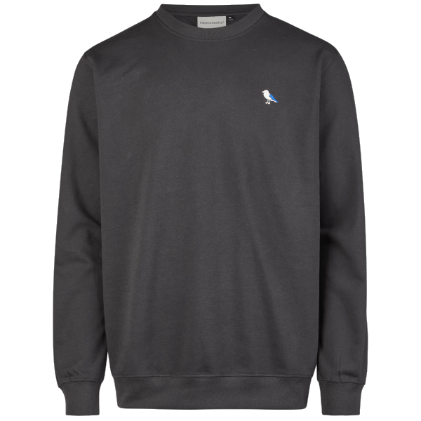 Cleptomanicx Embro Gull Regular Crewneck (blue graphite)