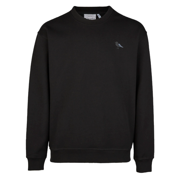 Cleptomanicx Embro Gull Boxy Crewneck (black)