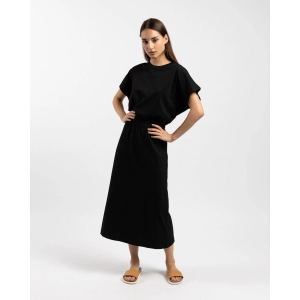 Wemoto W Fery Jersey Maxi Dress (black)