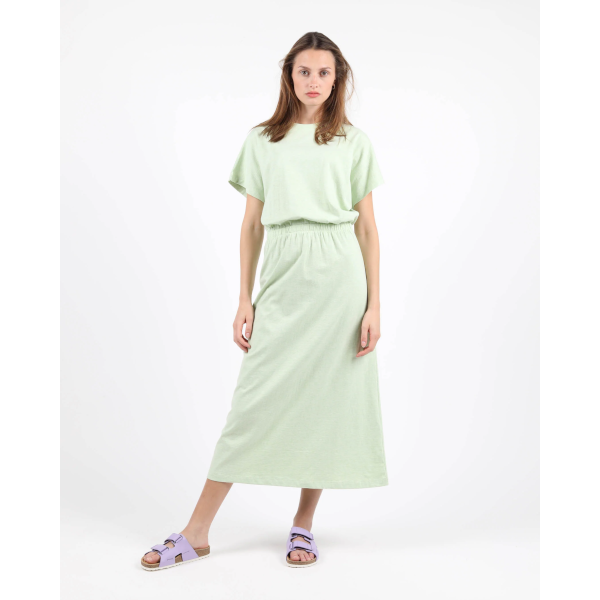 Wemoto W Fery Jersey Maxi Dress (lime melange)