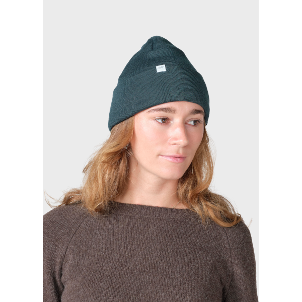Klitmøller Fine Rib Beanie (moss green)